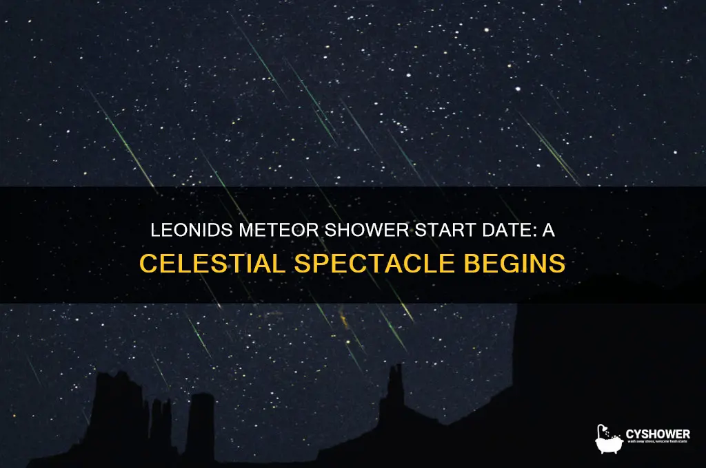 when does the leonids meteor shower start