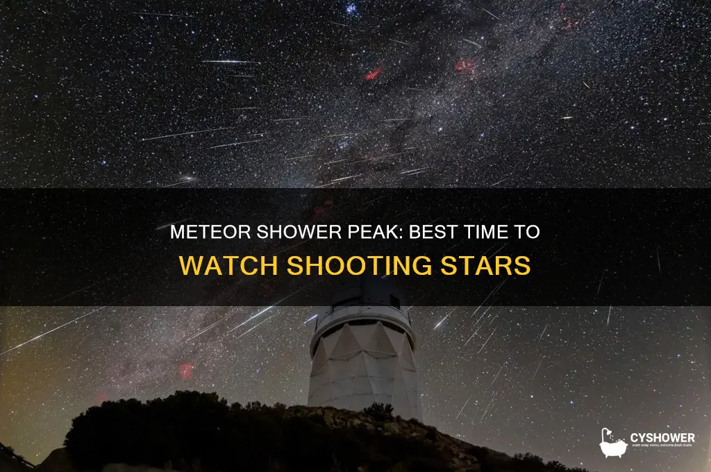 when does the meteor shower peak
