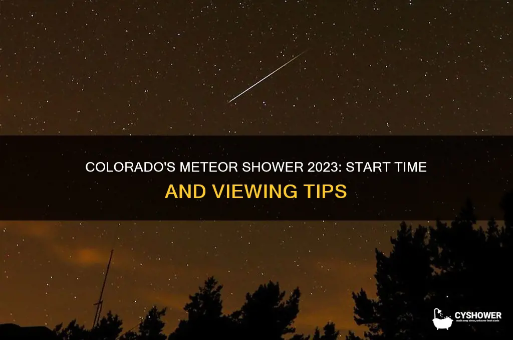 when does the meteor shower start in colorado