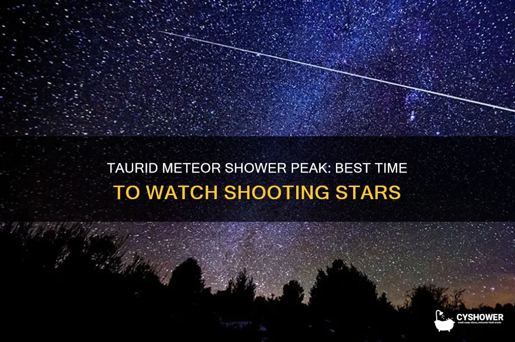 when does the taurid meteor shower peak