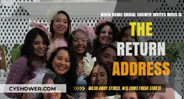 Bridal Shower Invites: Who Should Be the Return Address?