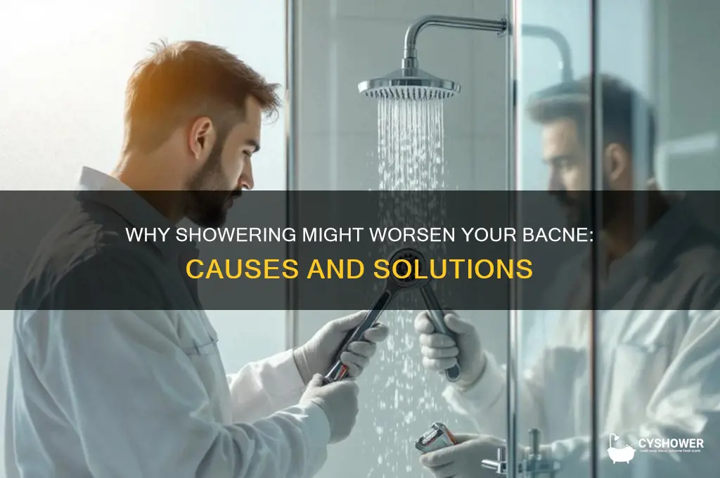 when i shower my bacne gets worse