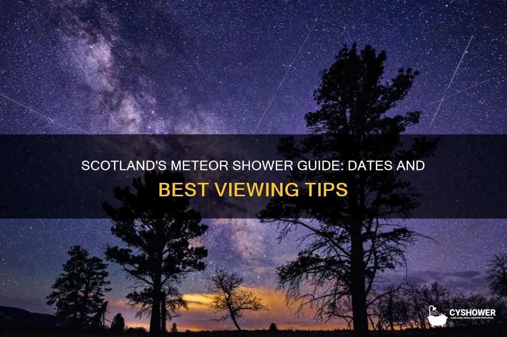 when is meteor shower in scotland