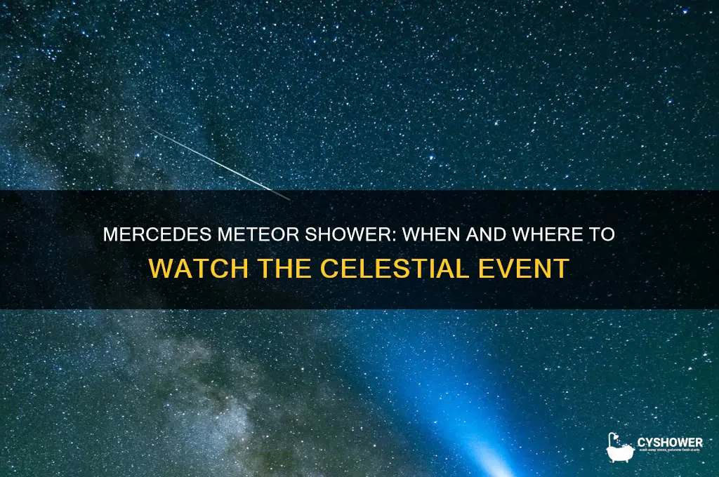 when is the mercedes meteor shower