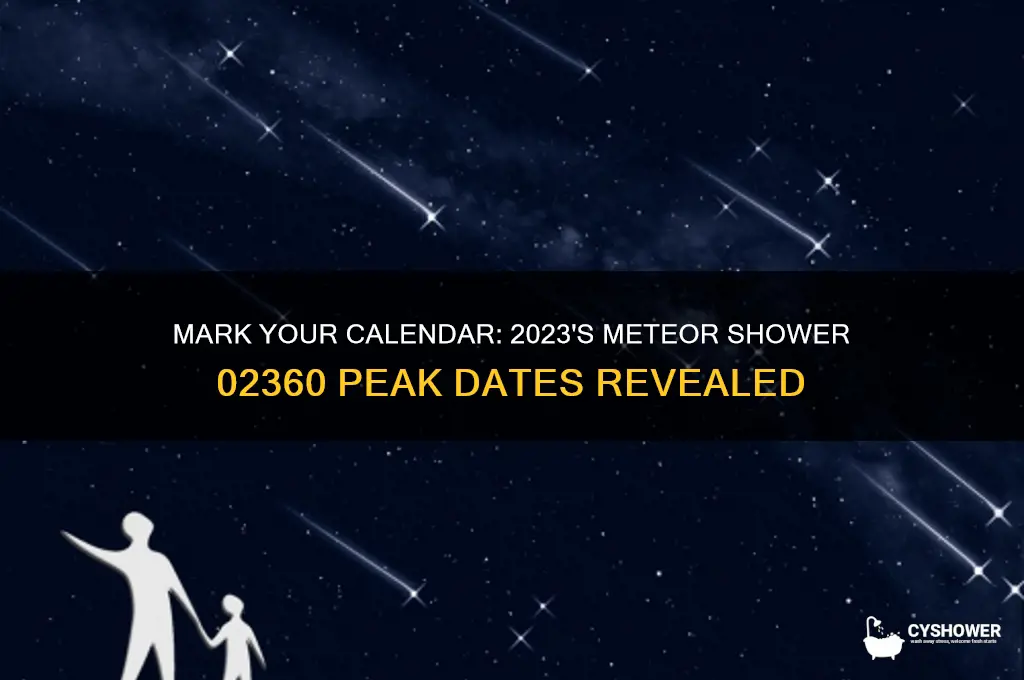 when is the meteor shower 02360