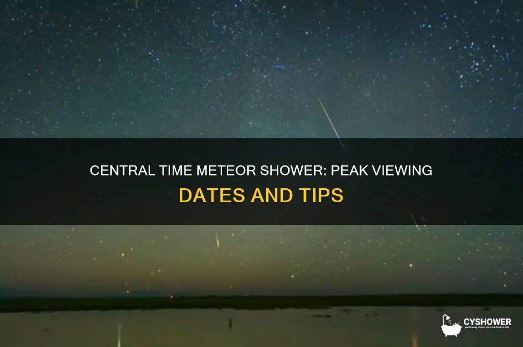 when is the meteor shower central time