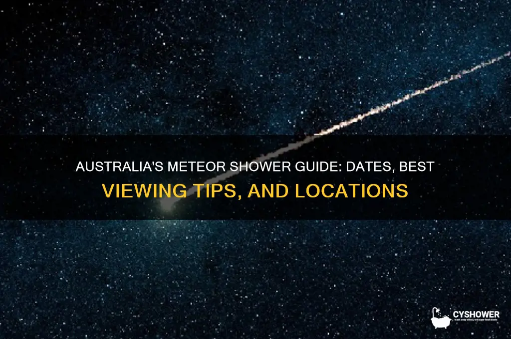 when is the meteor shower in australia