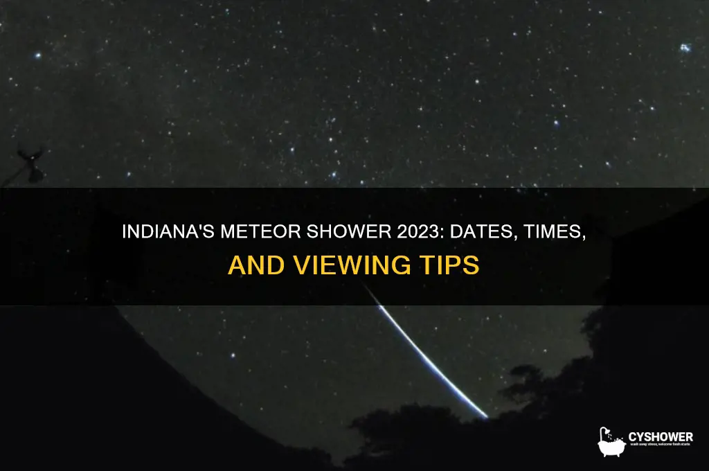 when is the meteor shower in indiana
