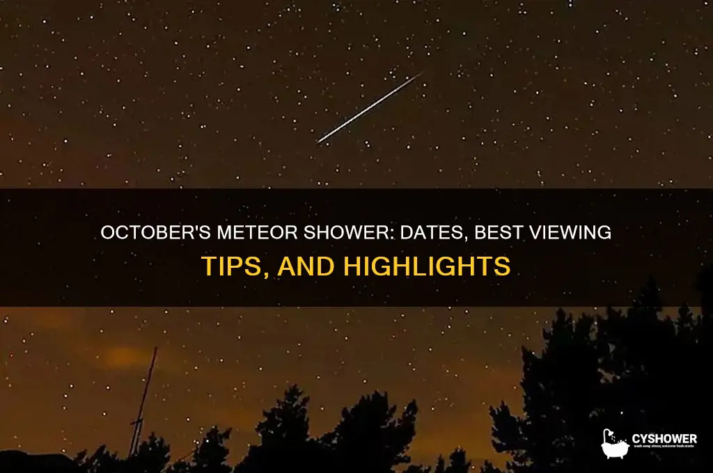 when is the meteor shower in october