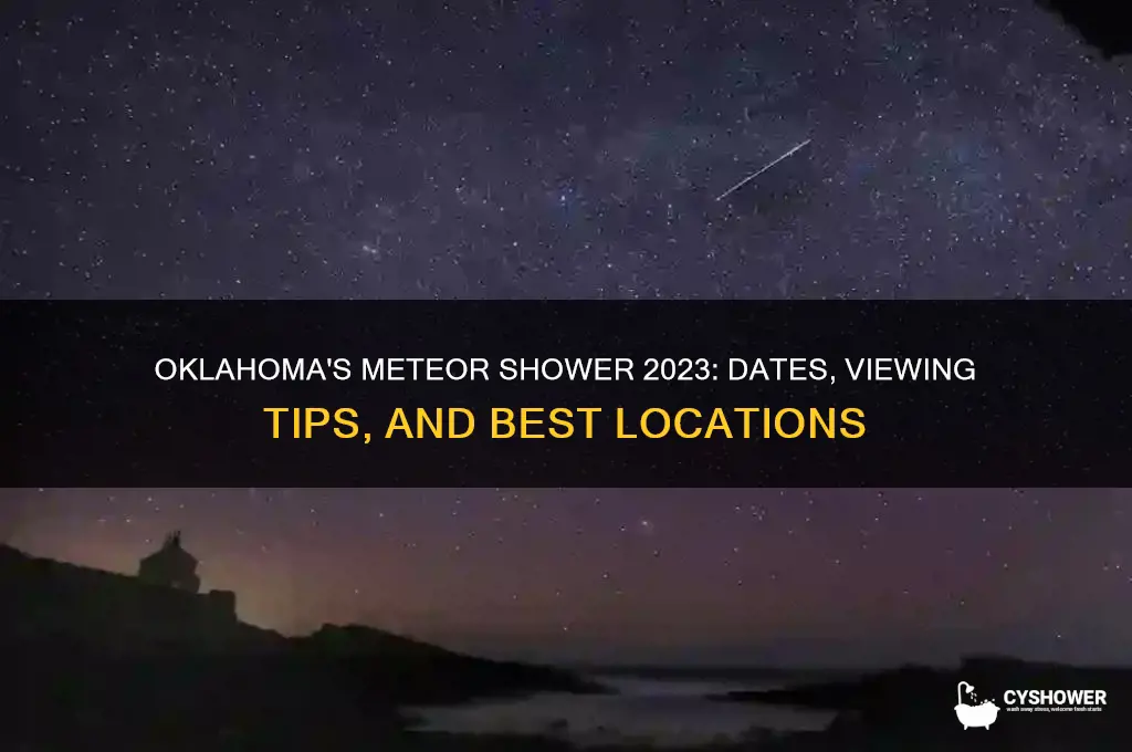 when is the meteor shower in oklahoma