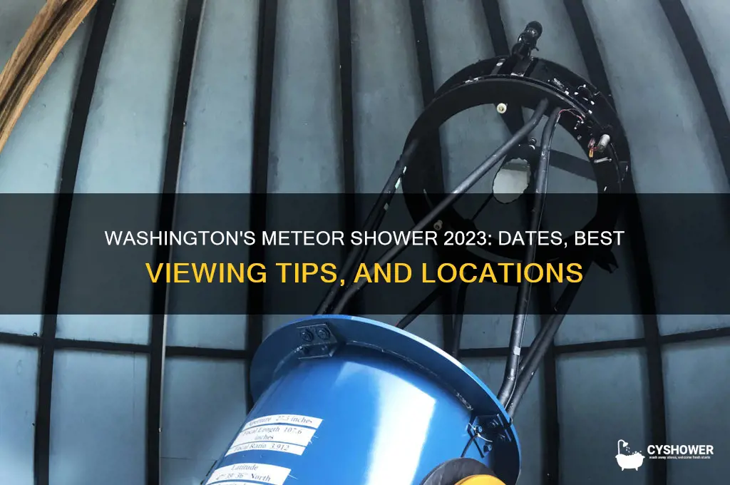 when is the meteor shower in washington