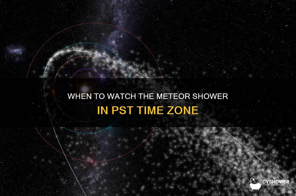 when is the meteor shower pst