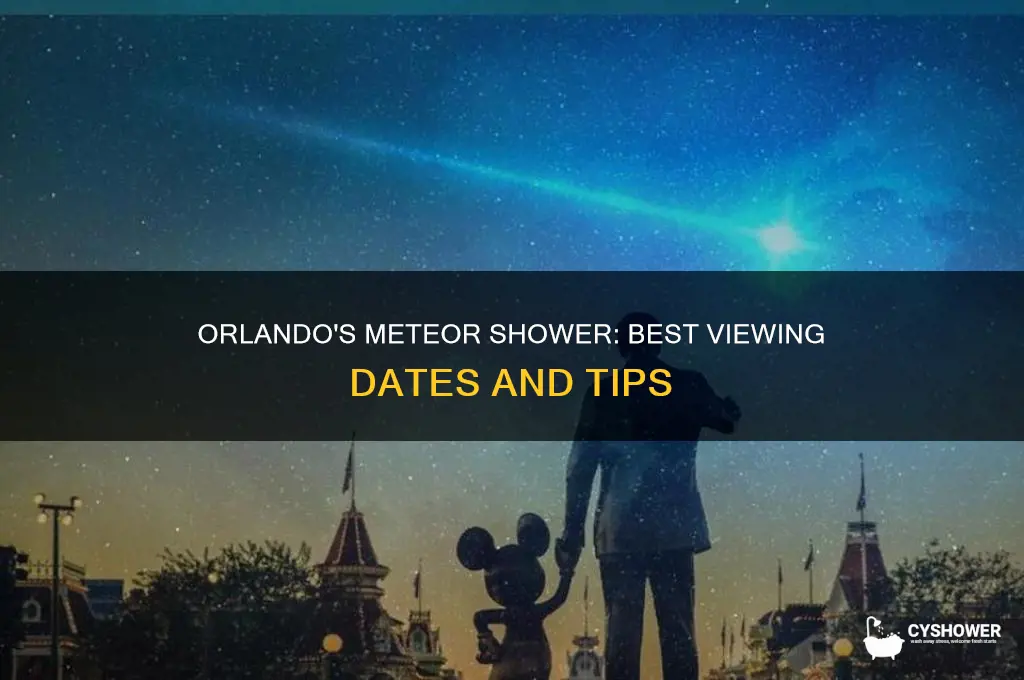 when is the meteor shower visible in orlando florida