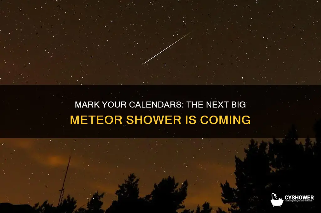 when is the next big meteor shower