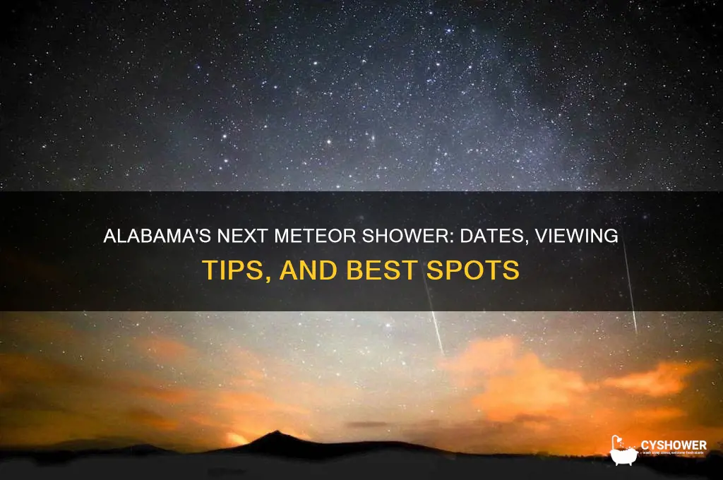 when is the next meteor shower in alabama