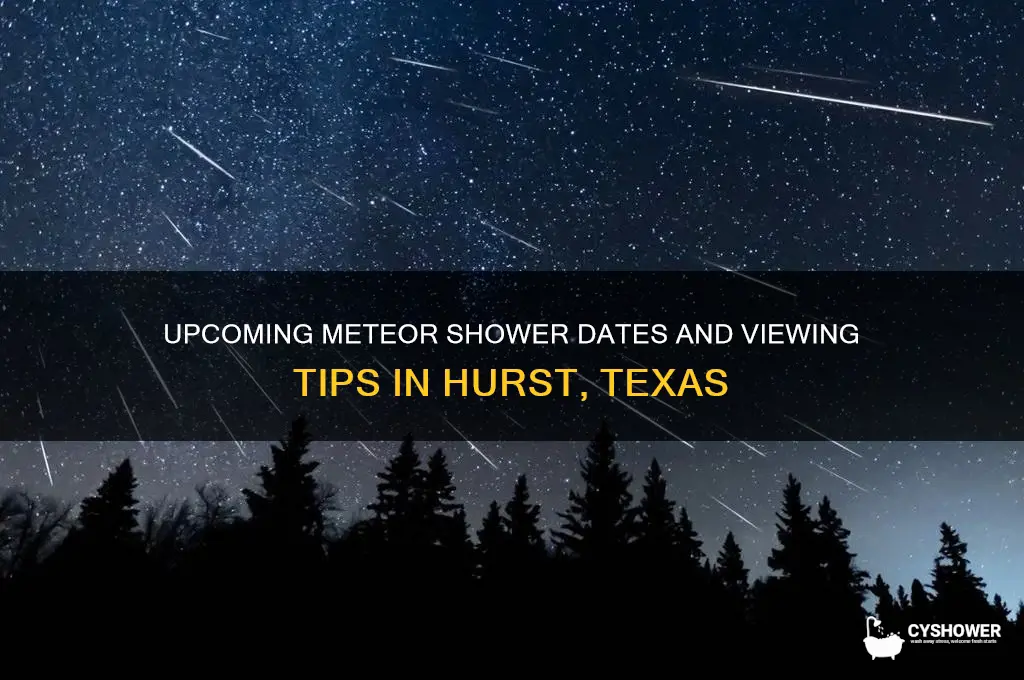 when is the next meteor shower in hurst texas