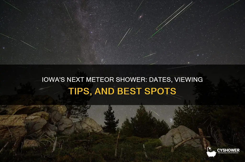 when is the next meteor shower in iowa