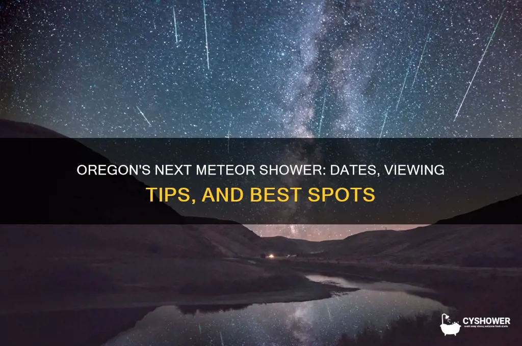 when is the next meteor shower in oregon