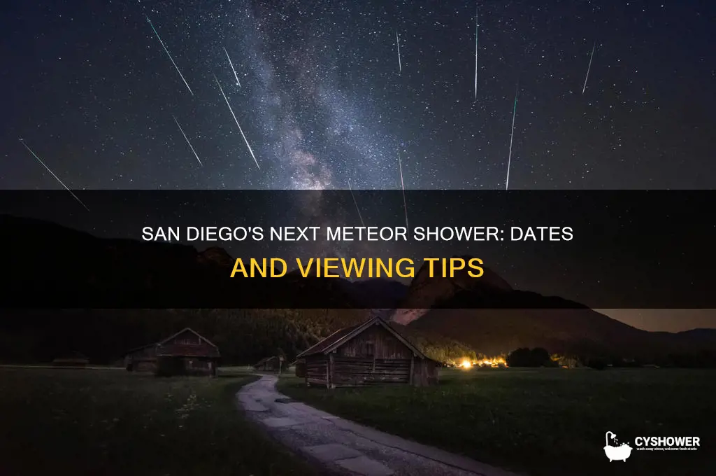when is the next meteor shower in san diego