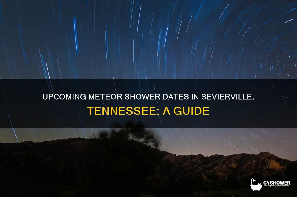 when is the next meteor shower in sevierville tennessee