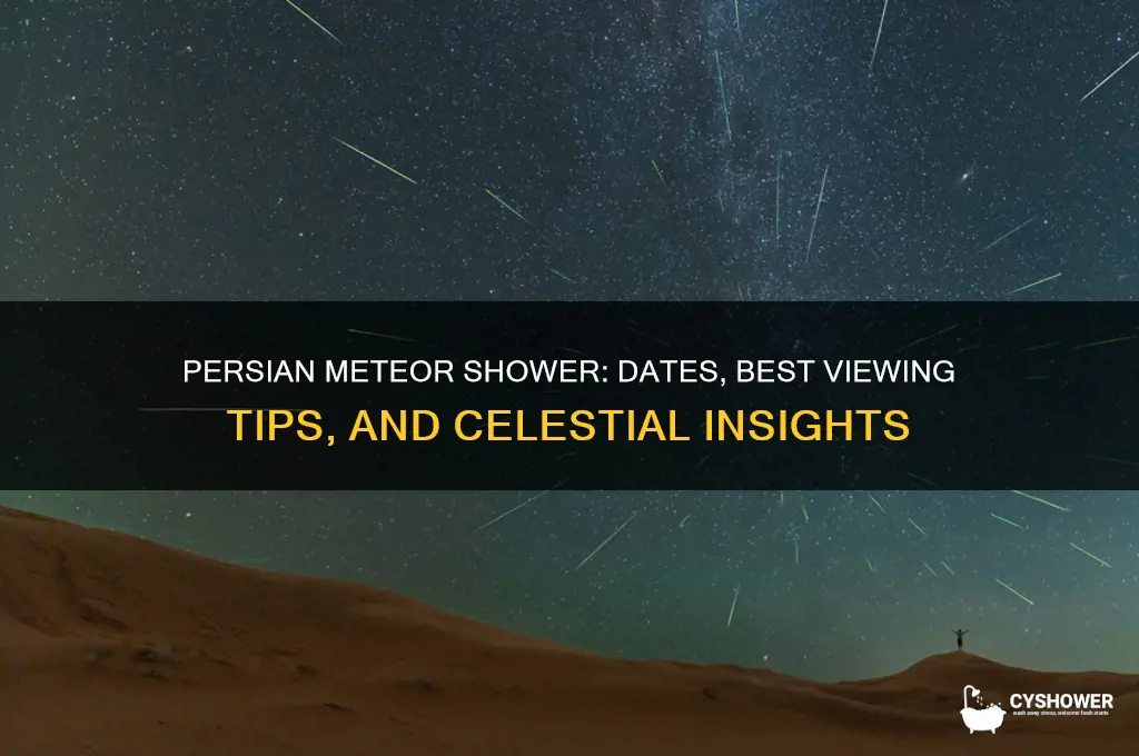 when is the persian meteor shower