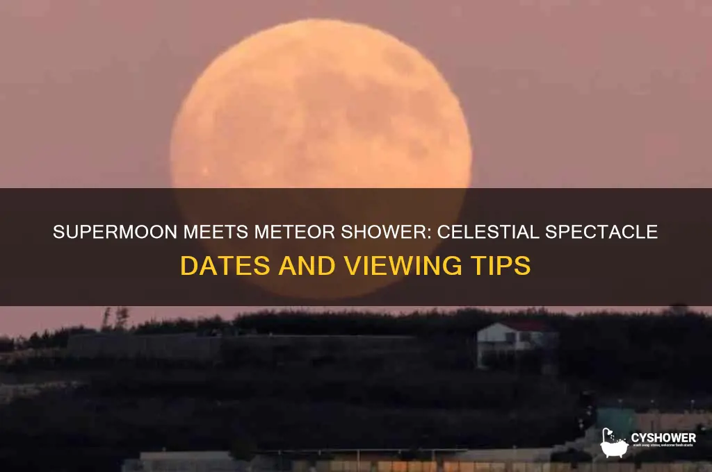 when is the supermoon and meteor shower