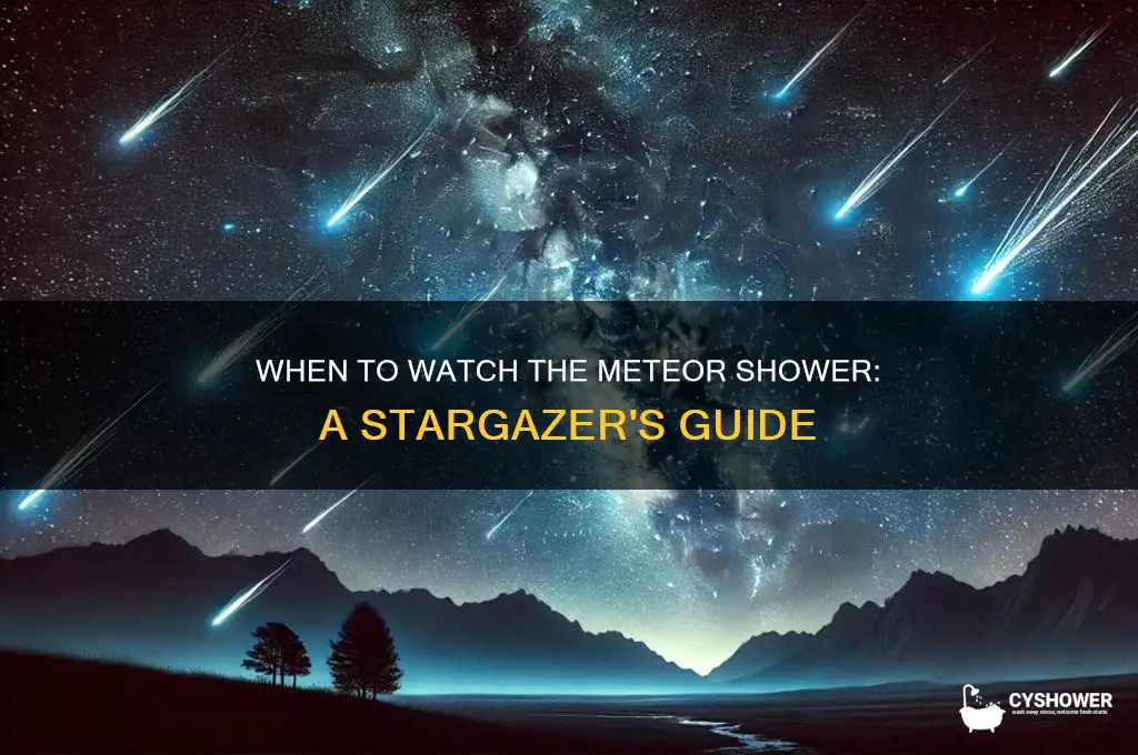 when js the meteor shower