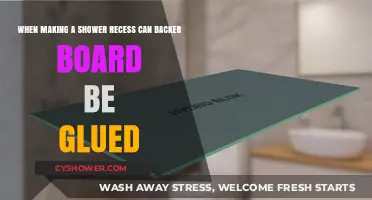 Can Backer Board Be Glued in Shower Recess Installation?