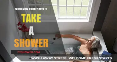 Mom's Blissful Shower Escape: A Rare Moment of Self-Care