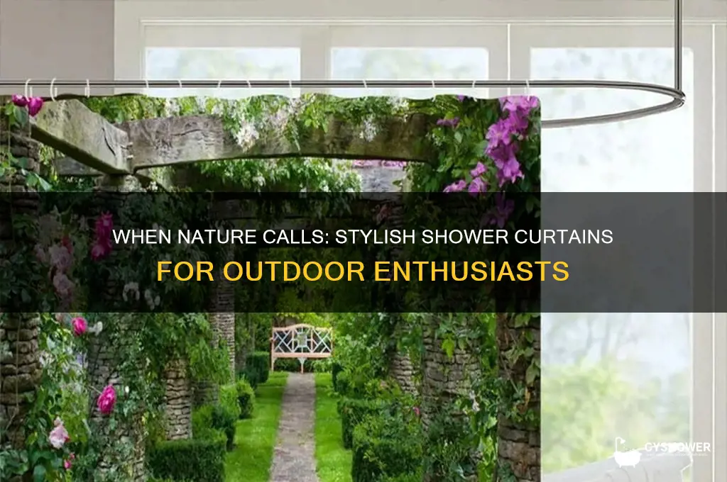 when nature calls shower curtain