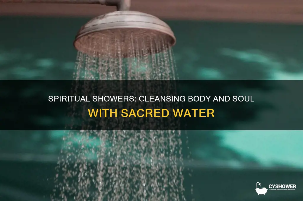 when people take shower with spiritual water