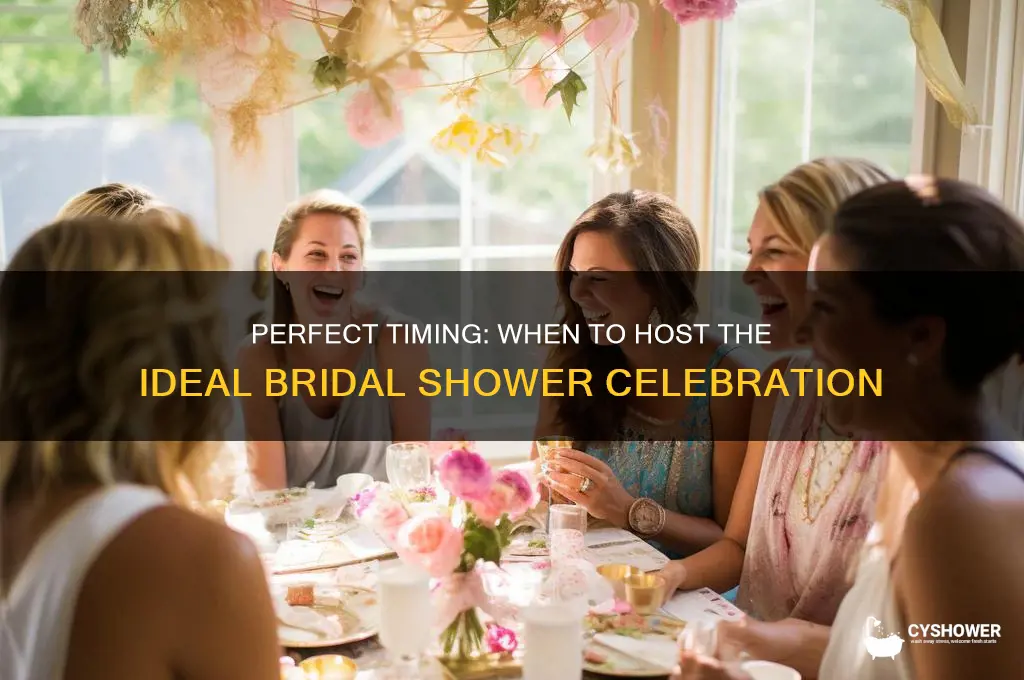 when should a bridal shower get thrown