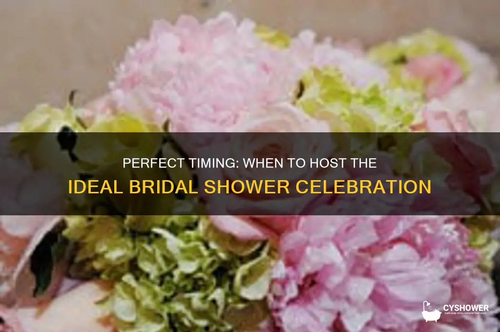 when should a bridal shower take place