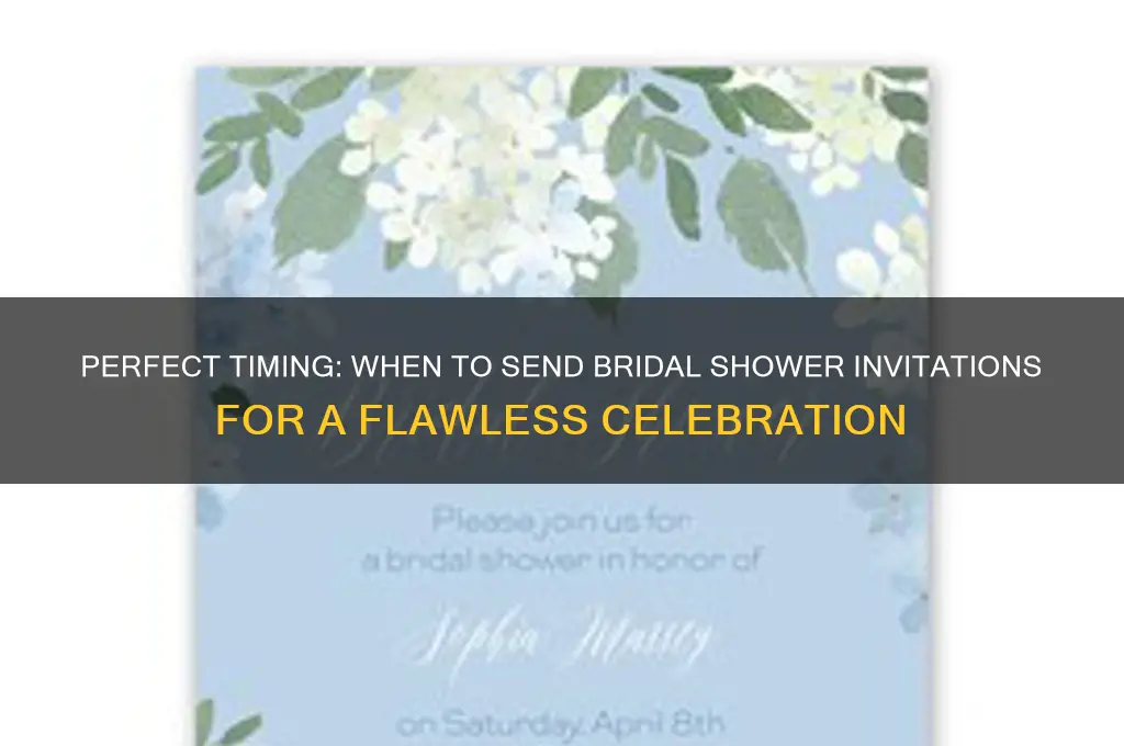 when should i send out bridal shower invites