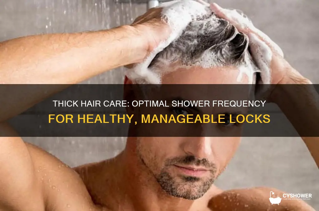 when should people with thick hair shower