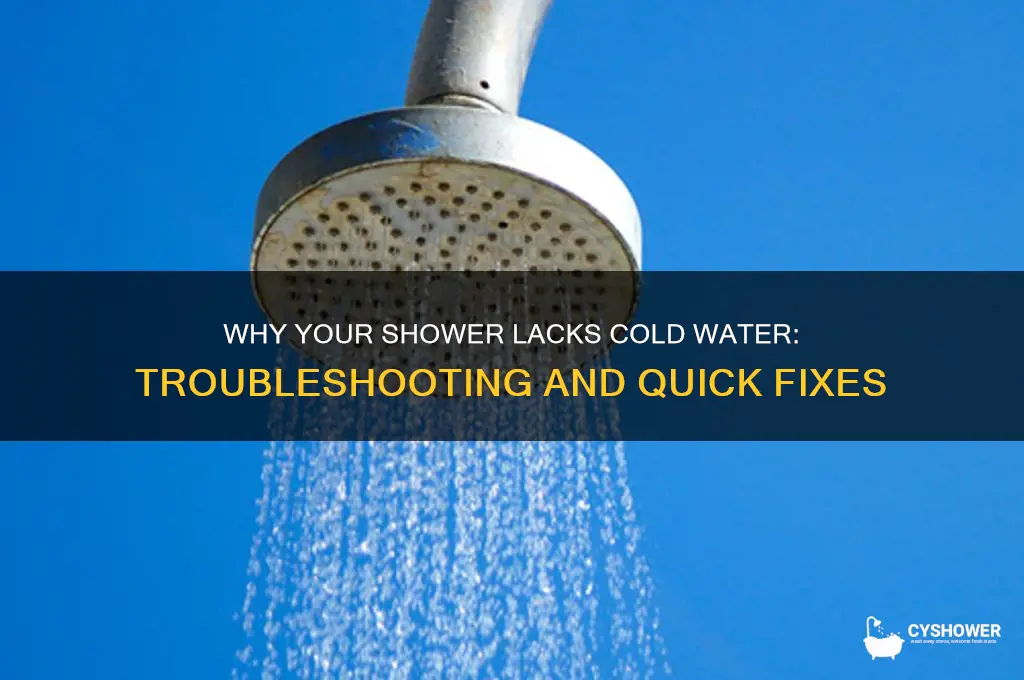 when shower has no cold water