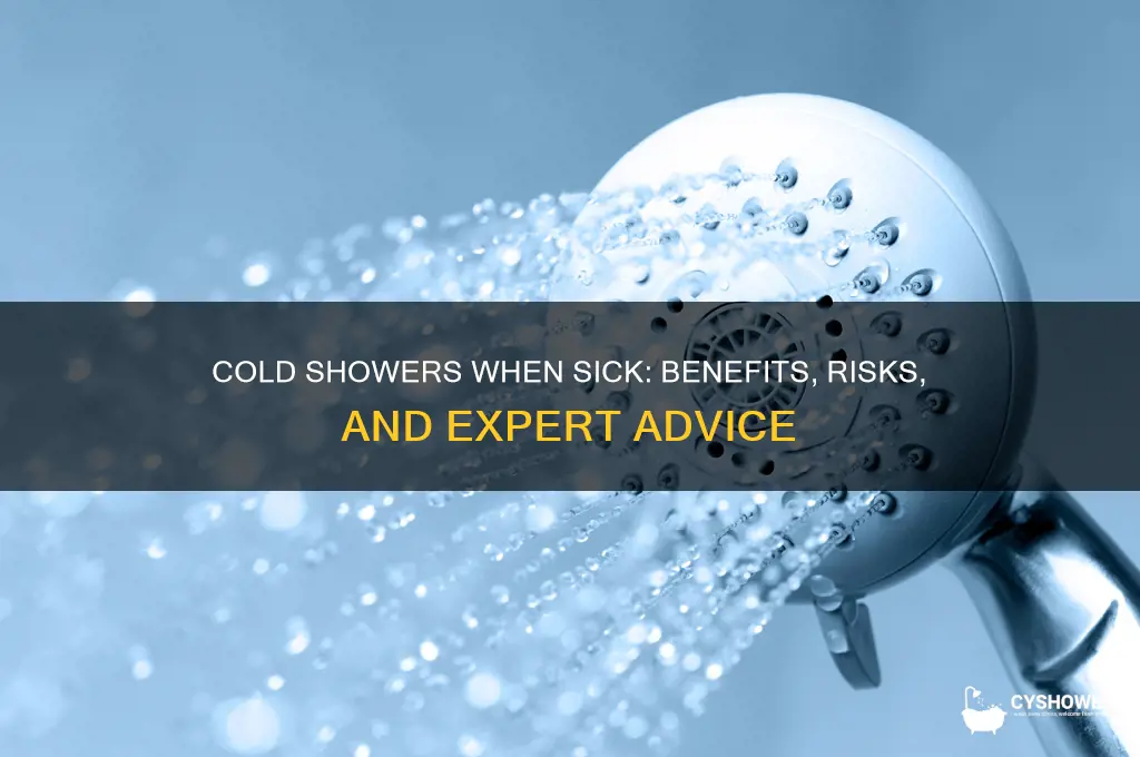 when sick shower in cold water