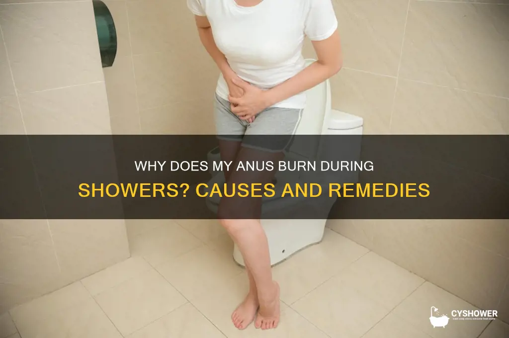 when take a shower my anus burns