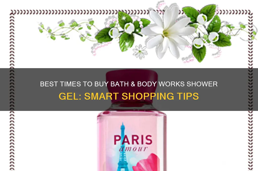 when to get bath and body works shower gel