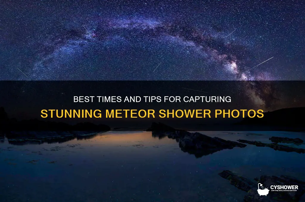 when to photograph meteor shower