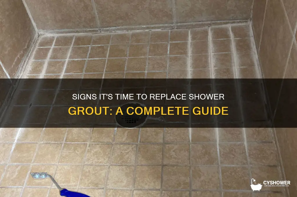 when to replace grout in shower