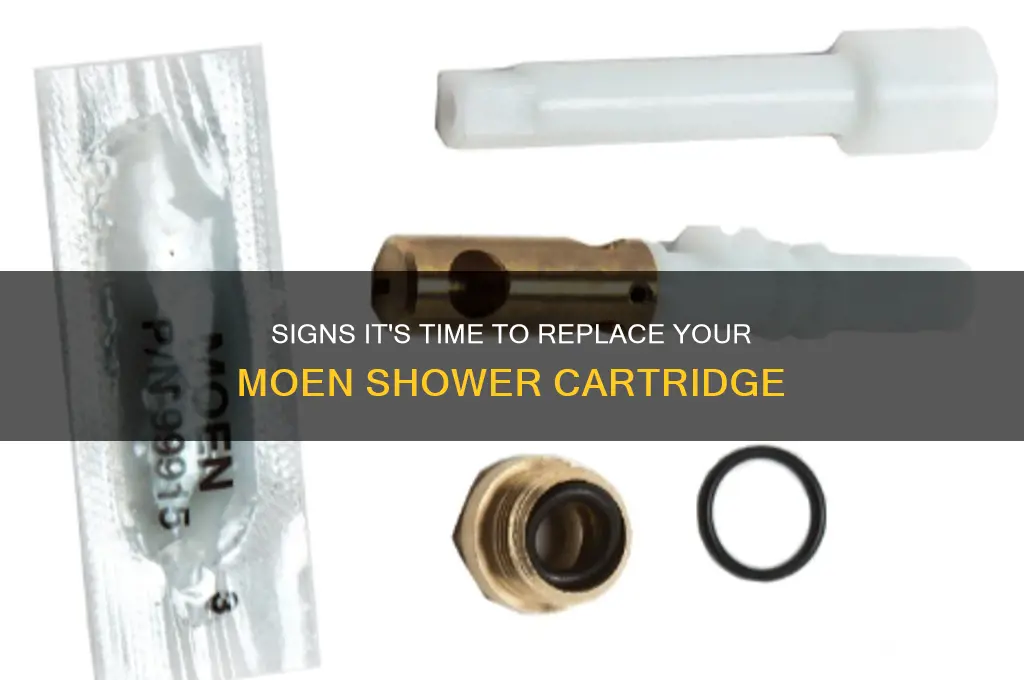 when to replace moen shower cartridge