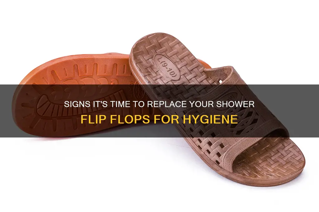 when to replace shower flip flops