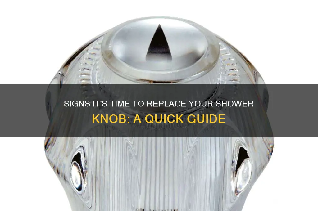 when to replace shower knob