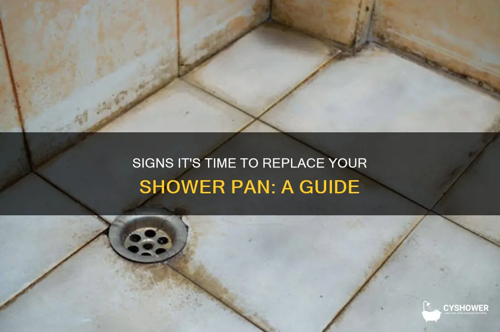 when to replace shower pan