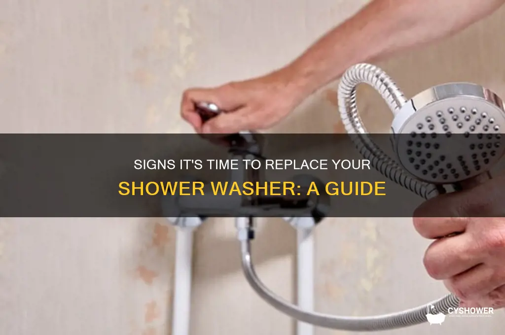 when to replace shower washer