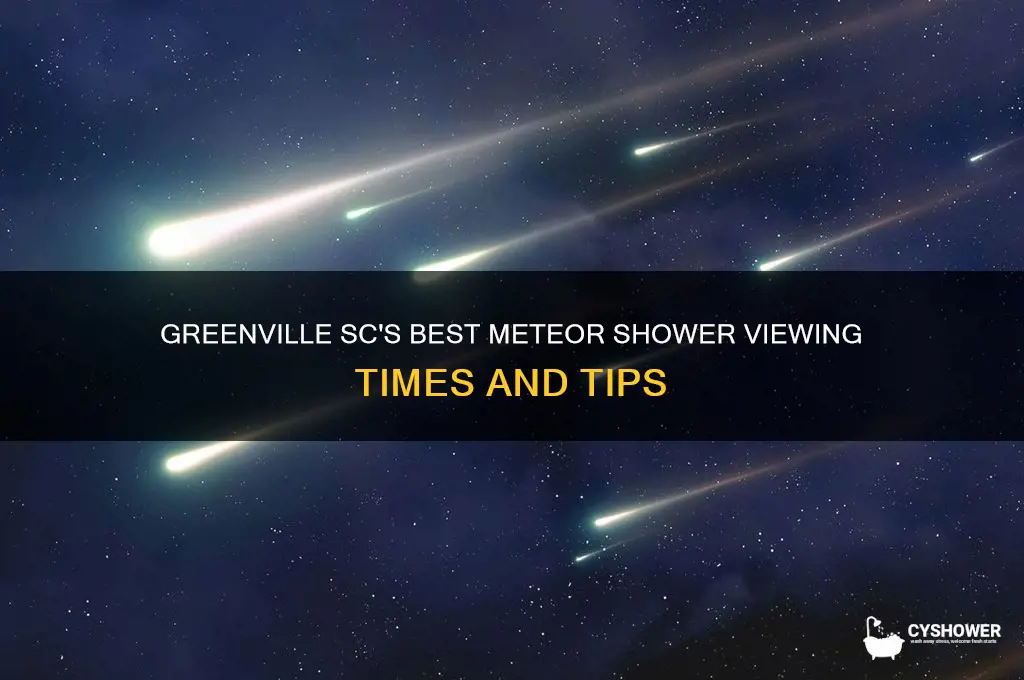 when to see meteor shower greenville sc