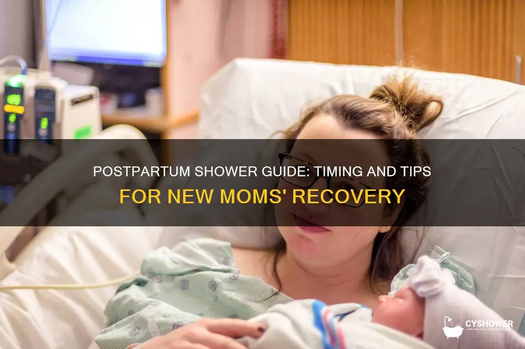when to take a shower after giving birth