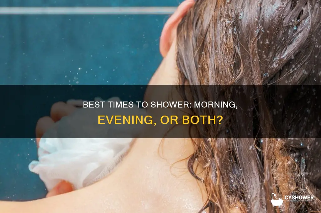 when to take a shower