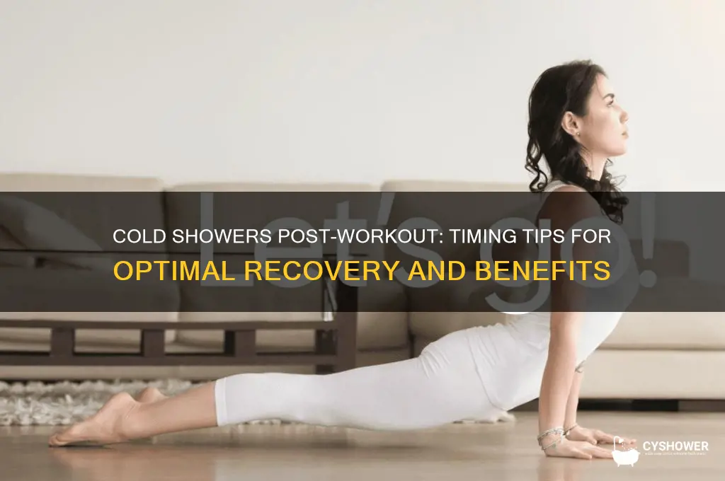 when to take cold shower after workout